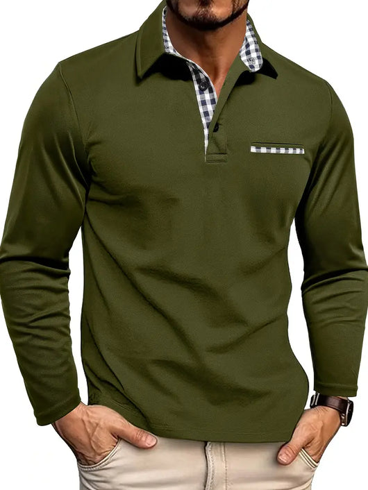 Classic Long Sleeve Polo Shirt