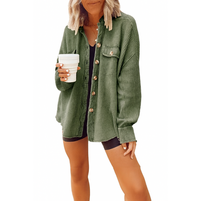 Women’s Corduroy Button-Down Jacket