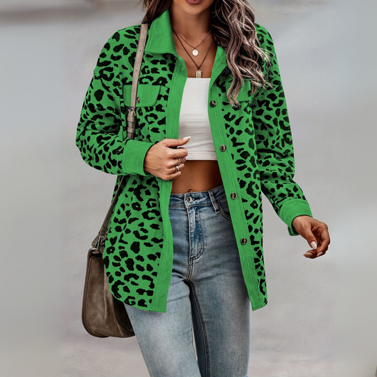Bold Casual Leopard Jacket