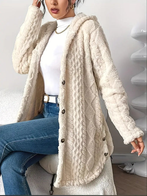 Cozy Knit Hooded Cardigan