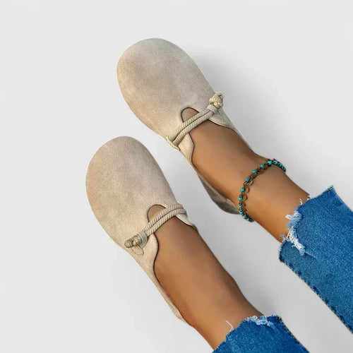 Sie | Suede Rope-Knot Slip-On Flats