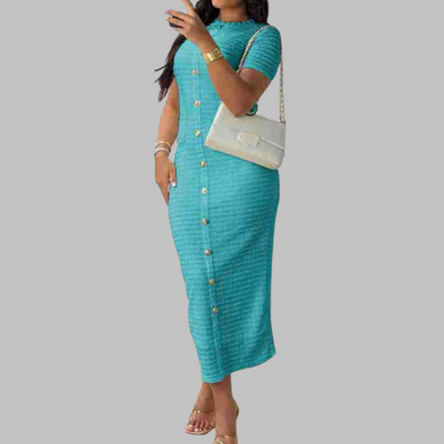 Stylish Round Neck Casual Dress