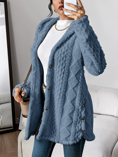 Cozy Knit Hooded Cardigan