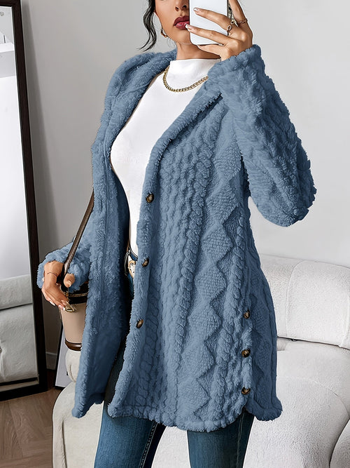 Cozy Knit Hooded Cardigan