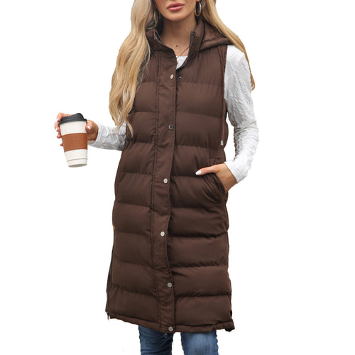 Women’s Long Hooded Vest