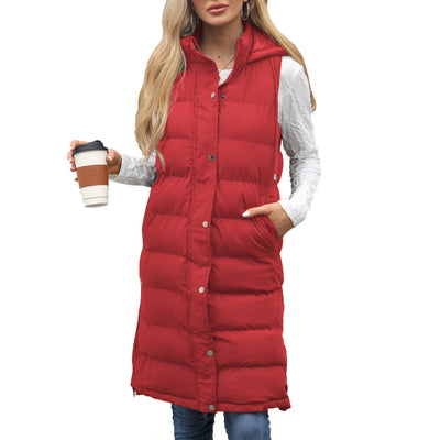 Women’s Long Hooded Vest