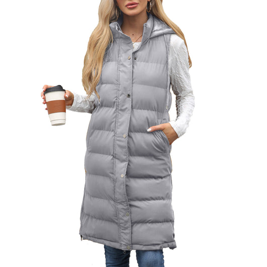 Women’s Long Hooded Vest