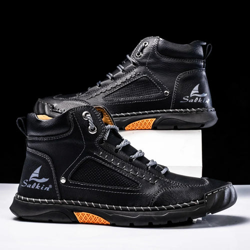 Premium Leather High Top Shoes