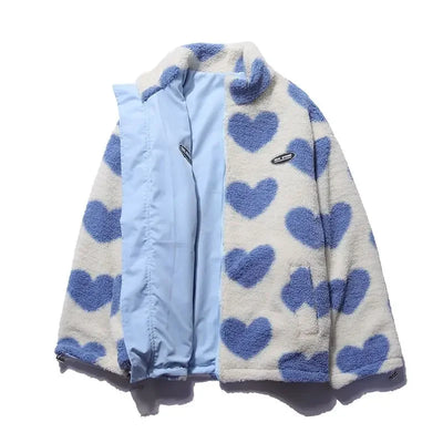 Cozy Reversible Heart Jacket