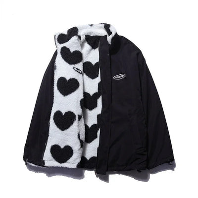Cozy Reversible Heart Jacket