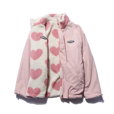 Cozy Reversible Heart Jacket
