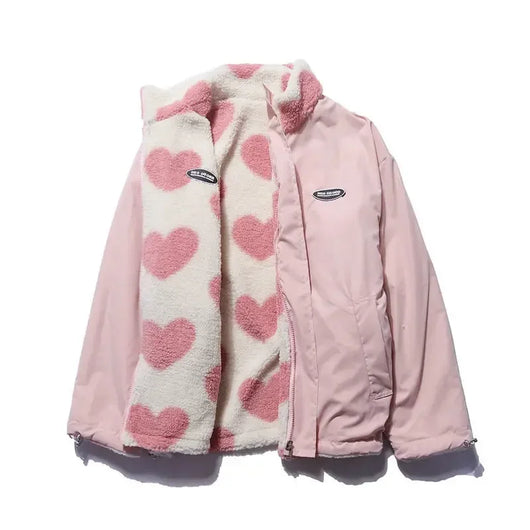 Cozy Reversible Heart Jacket