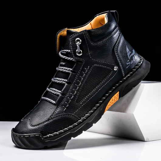 Premium Leather High Top Shoes