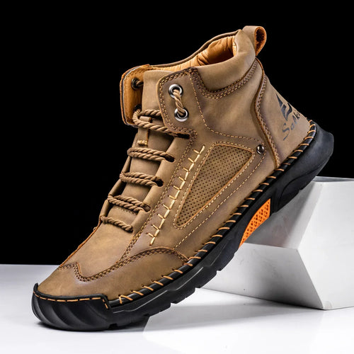 Premium Leather High Top Shoes