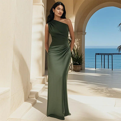 Satin Maxi Dress