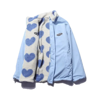 Cozy Reversible Heart Jacket