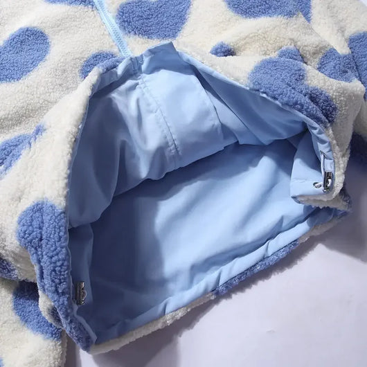 Cozy Reversible Heart Jacket