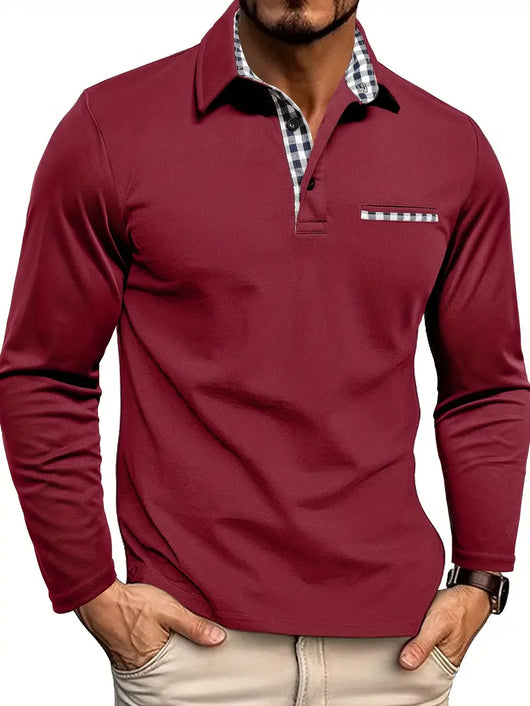Classic Long Sleeve Polo Shirt
