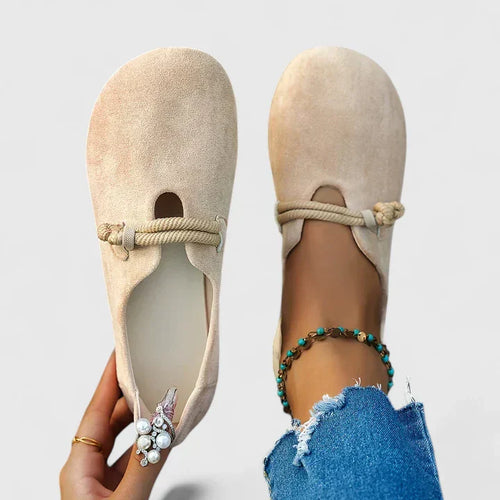 Sie | Suede Rope-Knot Slip-On Flats